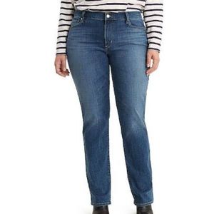 levi's women's plus size 414 classic straight jeans
